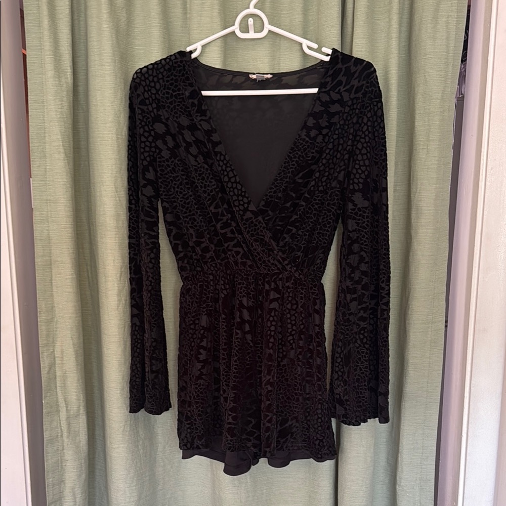Urban Outfitters Black Long Sleeve Jumpsuit